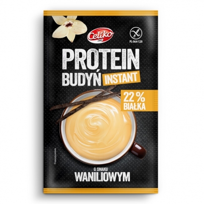 Budyń proteinowy bezglutenowy o smaku waniliowym 40 g Celiko